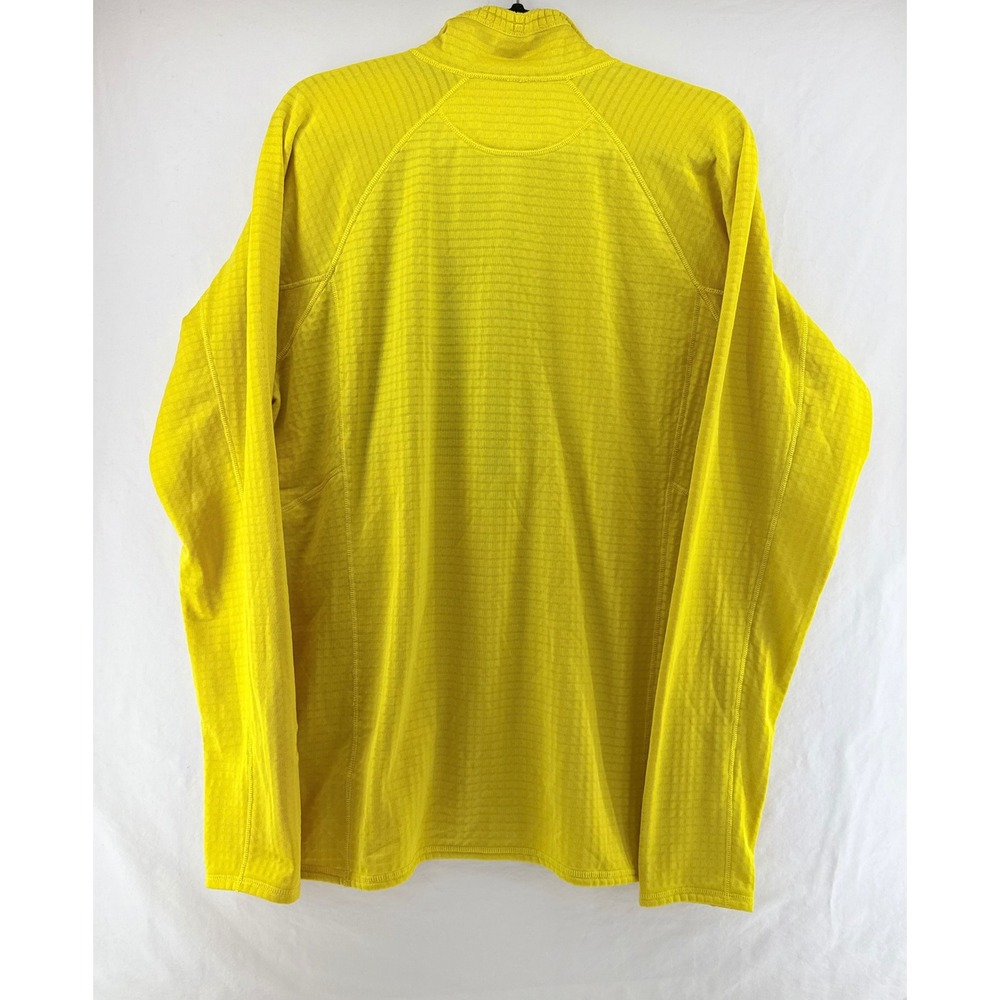 Patagonia R1 Pullover Mens Large Yellow Polartec Power Dry Grid‎ Fleece 40109 - Picture 8 of 10